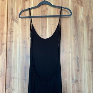 •BLACK BACKLESS MAXI•